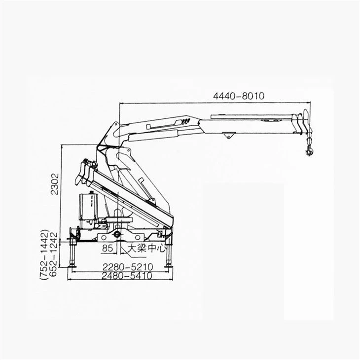 5 Tons Truck Mounted Knuckle Crane