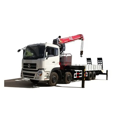 Cần cẩu gắn trên xe tải 8x4 với cần cẩu ống lồng 12 tấn